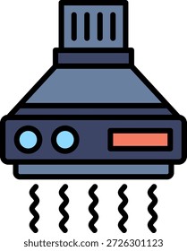 Capuz de cozinha novo criativo ícone design vetor