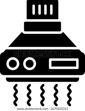 Kitchen Hood New Creative Icon Design Vector