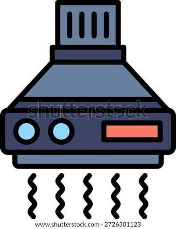Kitchen Hood New Creative Icon Design Vector