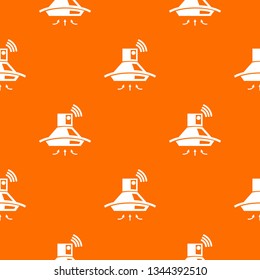 Kitchen hood pattern vector orange for any web design best