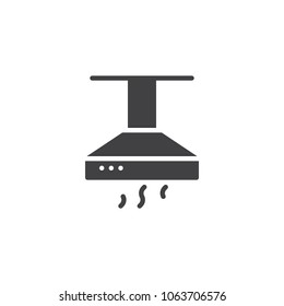 Kitchen hood vector icon. filled flat sign for mobile concept and web design. Exhaust, extractor hood simple solid icon. Symbol, logo illustration. Pixel perfect vector graphics