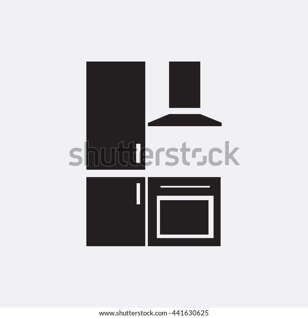 Küchensymbol Stock-Vektorgrafik (Lizenzfrei) 441630625