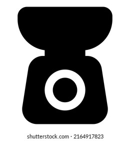 Kitchen icon with black color