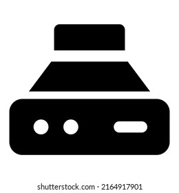 Kitchen icon with black color