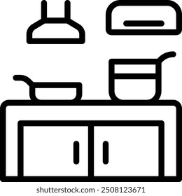 kitchen icon. Kitchen Cabinet Icon