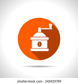 kitchen icon of coffee mill