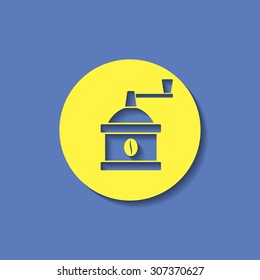 kitchen icon of coffee mill