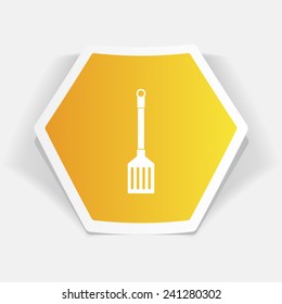 kitchen icon of cooking scoop