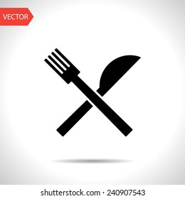 kitchen icon of crossed fork and knife
