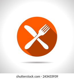 kitchen icon of crossed fork and knife