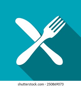 kitchen icon of crossed fork and knife