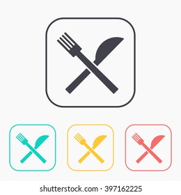 kitchen icon of crossed fork and knife