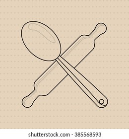 Kitchen icon design 
