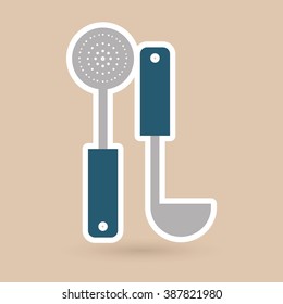 Kitchen icon design 