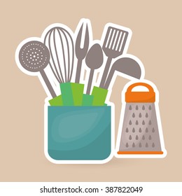 Kitchen icon design 