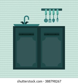 Kitchen icon design 