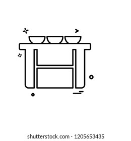 Kitchen icon design vector 