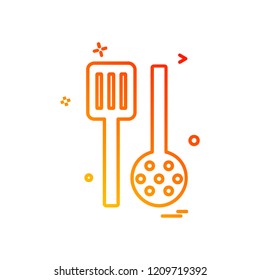 Kitchen icon design vector