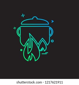 Kitchen icon design vector 