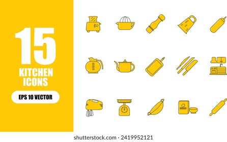 Kollektionsset für Küchensymbolen