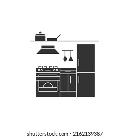 Icono de cocina aislado en fondo blanco. Símbolo de dispositivos de cocina moderno, simple, vector, icono para el diseño de sitios web, aplicación móvil, ui. Ilustración vectorial