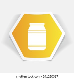 kitchen icon of jar