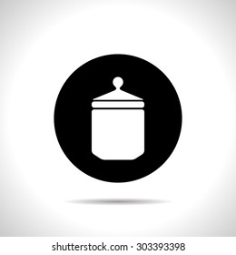kitchen icon of jar