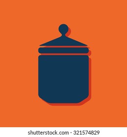 kitchen icon of jar