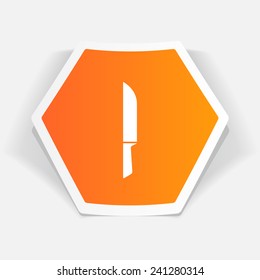 kitchen icon of knife