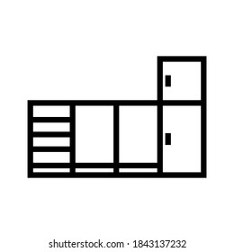 kitchen icon or logo isolated sign symbol vector illustration - high quality black style vector icons
