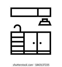 kitchen icon or logo isolated sign symbol vector illustration - high quality black style vector icons

