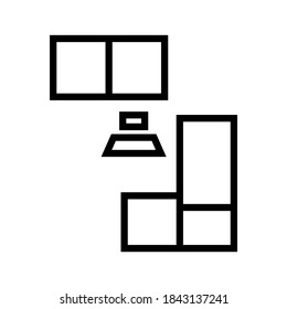 kitchen icon or logo isolated sign symbol vector illustration - high quality black style vector icons
