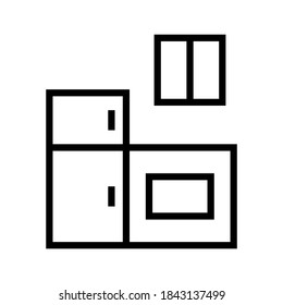 kitchen icon or logo isolated sign symbol vector illustration - high quality black style vector icons
