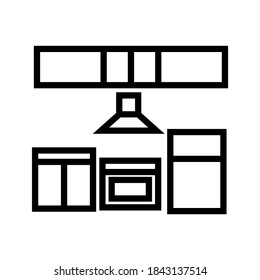 kitchen icon or logo isolated sign symbol vector illustration - high quality black style vector icons
