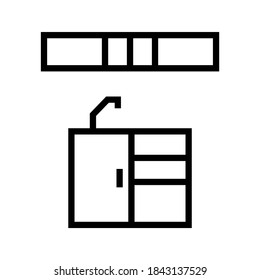 kitchen icon or logo isolated sign symbol vector illustration - high quality black style vector icons
