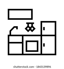 kitchen icon or logo isolated sign symbol vector illustration - high quality black style vector icons
