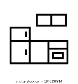 Icono de cocina o logotipo símbolo de signo aislado ilustración vectorial de alta calidad estilo negro iconos vectoriales
