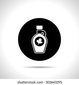 kitchen icon of maple syrup bottle