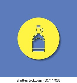 kitchen icon of maple syrup bottle