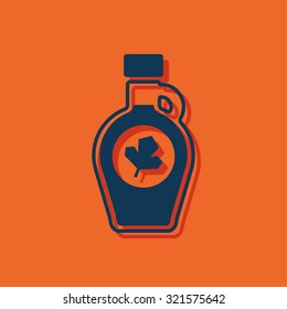 kitchen icon of maple syrup bottle