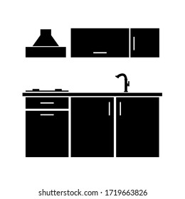 kitchen icon on white background