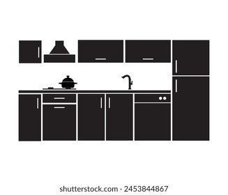 kitchen icon on white background