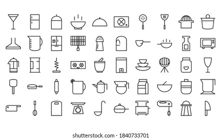 Kitchen icon pack. icons with minimalist concept line style. suitable for your project.Building icon pack. icons with minimalist concept line style. suitable for your project.