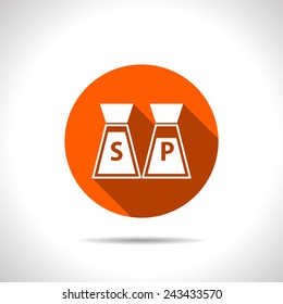 kitchen icon of salt and pepper