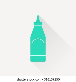 kitchen icon of sause bottle