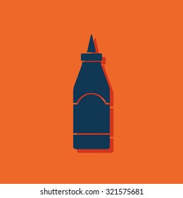 kitchen icon of sause bottle