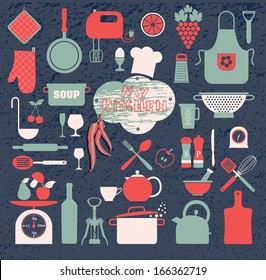 Kitchen icon set