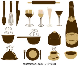 Kitchen icon set