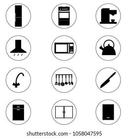 Kitchen icon set, logo