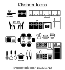 Kitchen icon set vector illustration graphic design